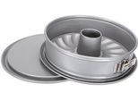 Backform STÄDTER "mit Flach.- und Rohrboden", silberfarben, Ø:28cm, Küchenformen, Backform