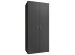 Xora Mehrzweckschrank, Graphit, Holzwerkstoff, 5 Fächer, 70x185x40 cm, BQ - Bündnis für Qualität, Made in Germany, DIN EN ISO 9001, stehend, Waschküche, Mehrzweckschränke