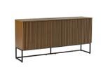 Xora Sideboard Bueno, Eiche dunkel, Metall, Holzwerkstoff, 3 Fächer, 160x80x40 cm, Wohnzimmer, Kommoden & Sideboards, Sideboards