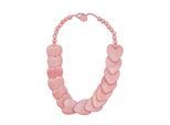 Kette mit Anhänger "Warmherz", Damen, Gr. onesize, Holz, rosa, COLLEZIONE ALESSANDRO, Basic, Halsketten, mit rosa Herzen aus Holz
