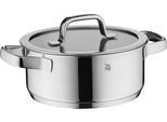 Bratentopf WMF "Compact Cuisine", edelstahl, B:21,5cm H:13,5cm L:28,25cm Ø:20cm, Töpfe, Bratentopf, wärmeduzierende Hohlgriffe, Innenskalierung, Schüttrand