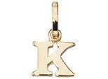 Buchstabenanhänger JOBO "Anhänger Buchstabe", gold (gelbgold 333), Schmuckanhänger, Damen, K, Gelbgold 333, 333 Gold