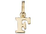 Buchstabenanhänger JOBO "Anhänger Buchstabe", gold (gelbgold 333), Schmuckanhänger, Damen, F, Gelbgold 333, 333 Gold
