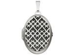 Medallionanhänger JOBO "Anhänger Medaillon oval 31 mm", silber 925, Schmuckanhänger, Damen, Silber 925 (Sterlingsilber), 925 Silber für 2 Fotos