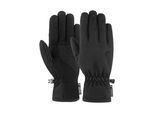 Skihandschuhe REUSCH "Kiruna STORMBLOXX™", Damen, Gr. 7, schwarz, 98% Polyester, 2% Elasthan, unifarben, Handschuhe, mit winddichter, atmungsaktiver Funktion