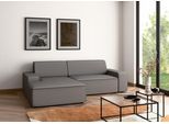 Ecksofa TRENDMANUFAKTUR "Graz, wahlweise mit Sitzvorschub und Bettkasten, L-Form, Breite 246 cm", grau (anthrazit), B:246cm H:73cm T:162cm, 100% Polyester, Sofas, Ecksofa, in Cord-, haustierfreundlichem LEO Struktur- oder LUMOS-3D-Bezug