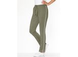 Jerseyhose CLASSIC BASICS, Damen, Gr. 24, Kurzgrößen, grün (khaki), 100% Baumwolle, unifarben, Hosen Jerseyhose