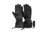 Skihandschuhe REUSCH "Hope R-TEX XT", Damen, Gr. 7.5, schwarz, 80% Polyester, 20% Rindsleder, mehrfarbig, Handschuhe, mit wasserdichter, atmungsaktiver Funktion