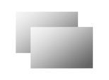 vidaXL Wandspiegel 2 Stk. 60 x 40 cm Rechteckig Glas