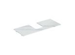 Geberit One Waschtisch-Platte 505105001 120x2x47cm, Ausschnitt mittig, Steinzeug, Marmoroptik weiß/matt