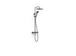 Tres Over Wall Duschsystem 19038705NM Thermostat-Aufputz, schwarz matt