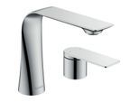 Duravit D.1 Waschtisch-2-Loch-Armatur D11120002010 ohne Zugstangen-Ablaufgarnitur, Ausladung 148mm, chrom