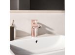 Ideal Standard Alu+ Waschischarmatur BE130RO Ausladung 120mm, BlueStart ,mit Ablaufgarnitur, Rose