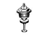 Heimeier Thermostat-Oberteil 3831-02.299 für Einrohrventil, Baureihe ab Juni 1981