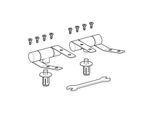 Geberit Scharnier-Set 598182000 mit Absenkautomatik, für WC-Sitz