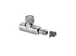 Oventrop Baureihe EQ Thermostatventil 1163652 DN 15, G 3/4xR 1/2 AG, Durchgang, Messing, verchromt