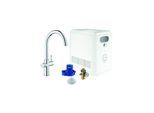 Grohe Blue Professional Spültisch-Einhebelmischer 31323002 chrom, Starter Kit, C-Auslauf, Bluetooth/WIFI