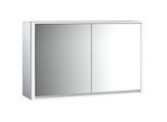 Emco Loft Aufputz-Lichtspiegelschrank 979805120 1300x733mm, LED, 2-türig, aluminium/Spiegel