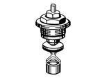Heimeier Thermostat-Oberteil 0037-02.300 mit Tauchrohr, Baureihe bis Mai 1981