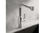 Hansa HANSARONDA Küchenarmatur 54912283 Ausziehbrause, Hebel seitlich, schwenkbar, 2-strahlig, Ausladung 221mm, chrom