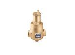 Caleffi Discal Mikroblasenabscheider 551008 1 1/2" IG, Messing-Gehäuse, mit Entleerungsstutzen