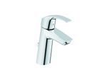 Grohe Eurosmart Waschtischarmatur 23322001 chrom, M-Size, mit Ablaufgarnitur, mit Temperaturbegrenzer