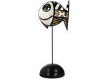 Sammelfigur GOEBEL "Figur Romero Britto - Golden Deeply in Love 1", goldfarben, B:10cm H:28,5cm T:11cm, Porzellan, Dekofiguren