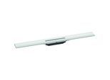 hansgrohe RainDrain Flex Duschrinne 56051700 80cm, Fertigset, kürzbar, zur Wandmontage, mattweiß