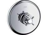 hansgrohe Axor Montreux Fertigmontageset 16815000 Unterputz-Thermostat, mit Kreuzgriff, chrom