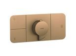 hansgrohe Axor One Fertigmontageset 45713140 Unterputz-Thermostatmodul, 3 Verbraucher, brushed bronze