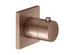 KEUCO IXMO Fertigmontageset 59553290002 Unterputz-Thermostat-Armatur, eckig, rotgold gebürstet