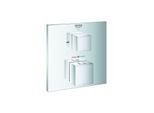Grohe Grohtherm Cube Fertigmontageset 24155000 chrom, UP-Wannen-Thermostat mit 2-Wege-Umstellung