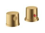 hansgrohe Axor Uno Fertigmontageset 38480250 2-Loch-Wannenrandarmatur, mit Thermostat, brushed gold optic
