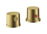 hansgrohe Axor Uno Fertigmontageset 38480950 2-Loch-Wannenrandarmatur, mit Thermostat, brushed brass