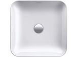Duravit Cape Cod Aufsatz-Waschtisch 2340430000 43x43cm, ohne Hahnloch, Überlauf, Hahnlochbank, Weiß