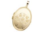 Medallionanhänger JOBO "Anhänger Medaillon oval", gelb (gelbgold 585), Schmuckanhänger, Damen, Gelbgold 585, 585 Gold