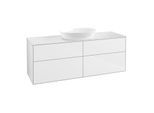 Villeroy und Boch Finion Waschtischunterschrank FA9100GF 160x60,3cm, Abdeckplatte white matt, Glossy white lacquer