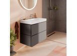 hansgrohe Xilesa E Waschtischunterschrank 54296760 780x470mm, 2 Schubkästen PushOpen, schiefergrau matt