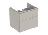 Geberit Xeno² Waschtisch-Unterschrank 500506001 58x53x46,2cm, matt/greige, mit 2 Schubladen
