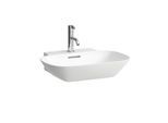 LAUFEN INO Waschtisch 8103020001091, 56x45cm, weiß, ohne Hahnloch, mit Überlauf, Saphirkeramik