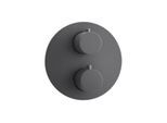 Herzbach Deep Grey Fertigmontageset 23.503055.1.06 für 3 Verbraucher, Unterputz-Thermostat, grau matt