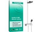 hansgrohe Pulsify S Showerpipe 24240000 mit Brausethermostat Shower Tablet Select 400, chrom