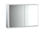 Emco Loft Aufputz-Lichtspiegelschrank 979805112 1000x733mm, LED, 2-türig, aluminium/Spiegel