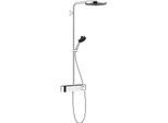 hansgrohe Pulsify S Showerpipe 260 1jet 24221000 EcoSmart mit ShowerTablet Select 400, chrom