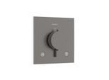 hansgrohe Ecostat Comfort E Thermostat 33711340 Unterputz, für 2 Verbraucher, 24 l/min, brushed black chrome
