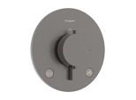 hansgrohe Ecostat Comfort S Thermostat 33718340 Unterputz, für 2 Verbraucher, 23 l/min, EN 1717, brushed black chrome