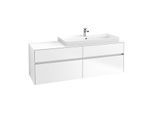 Villeroy & Boch Collaro Waschtischunterschrank C03000MS 160x54,8x50cm, Waschtisch rechts, White Matt