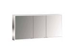 Emco prime Aufputz-Lichtspiegelschrank 949706387 1400x700mm, 3-türig, aluminium/weiss