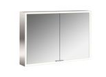 Emco prime Aufputz-Lichtspiegelschrank 949706283 1000x700mm, 2-türig, aluminium/spiegel