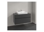 Villeroy und Boch Collaro Waschtischunterschrank C01900VR 100x54,8x50cm, Waschtisch mittig, graphite